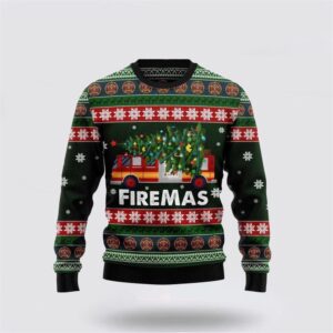 Firefighter Firemas Ugly Christmas Sweater