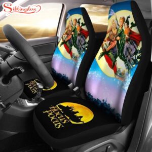 Hocus Pocus Flying Broomstick Halloween Car Seat Covers