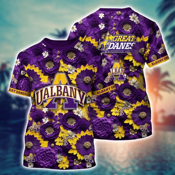 NCAA Albany Great Danes 3D T-Shirt Euphoria in Every Stitch For Sports Fans