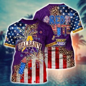 NCAA Albany Great Danes 3D T-Shirt Vogue Bliss For Fans