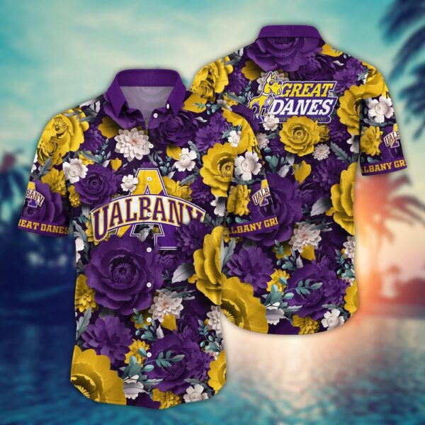 NCAA Albany Great Danes Hawaiian Shirt Champion Elegance For Fans