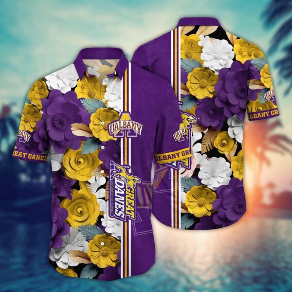 NCAA Albany Great Danes Hawaiian Shirt Champion’s Paradise For Sports Fans