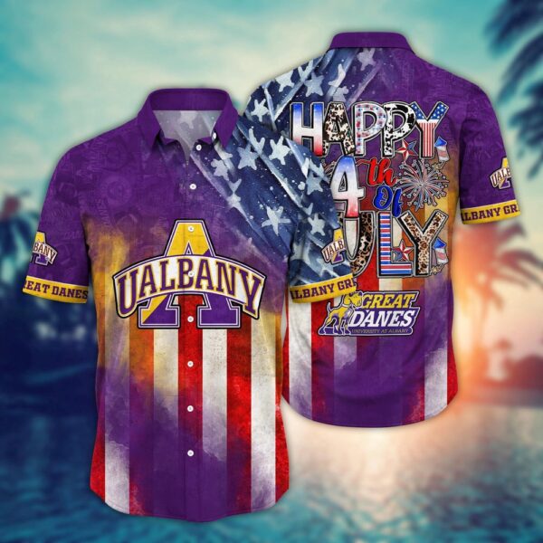 NCAA Albany Great Danes Hawaiian Shirt Heatwave Thrive Gift For Fans