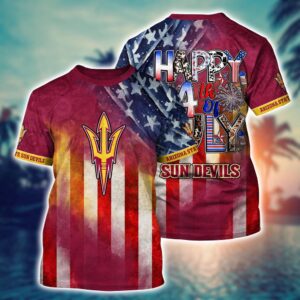 NCAA Arizona State Sun Devils 3D T-Shirt Sporty Bliss For Fans