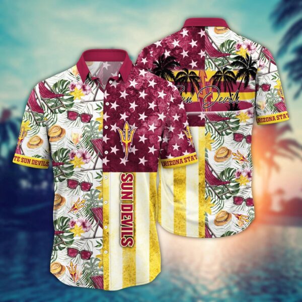 NCAA Arizona State Sun Devils Hawaiian Shirt Glory Garden Gift For Fans