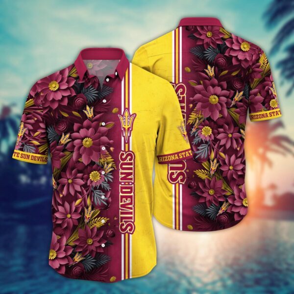 NCAA Arizona State Sun Devils Hawaiian Shirt Paradise Found For Fans