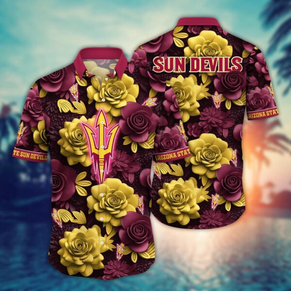 NCAA Arizona State Sun Devils Hawaiian Shirt Sway In Style For Sports Fans