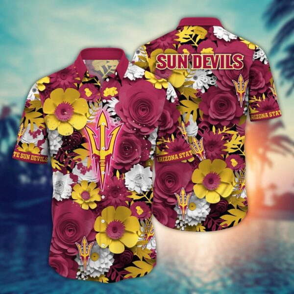 NCAA Arizona State Sun Devils Hawaiian Shirt Tropic Tunes For Fans