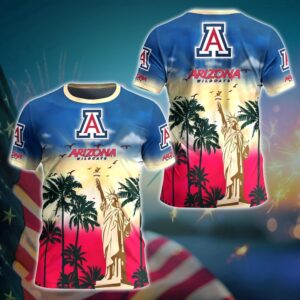 NCAA Arizona Wildcats 3D T-Shirt…