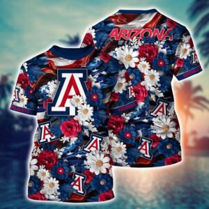 NCAA Arizona Wildcats 3D T-Shirt Signature Bliss For Fans