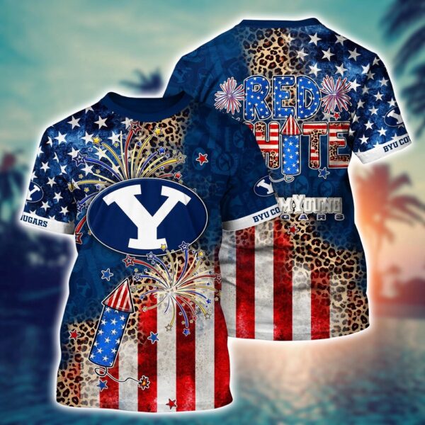 NCAA BYU Cougars 3D T-Shirt Vogue Bliss For Fans