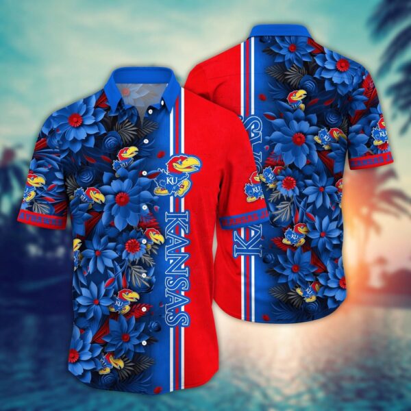 NCAA Kansas Jayhawks Hawaiian Shirt Paradise Found For Fans