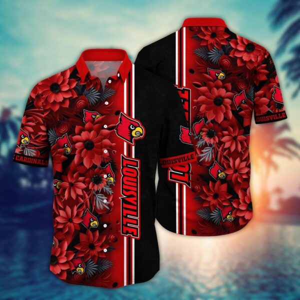 NCAA Louisville Cardinals Hawaiian Shirt Paradise Found For Fans