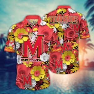 NCAA Maryland Terrapins Hawaiian Shirt…