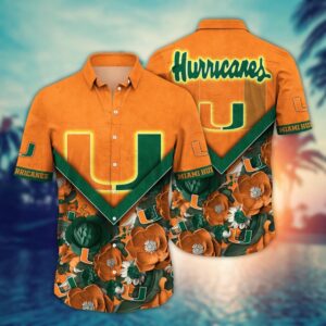 NCAA Miami Hurricanes Hawaiian Shirt…