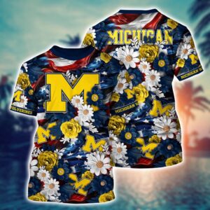 NCAA Michigan Wolverines 3D T-Shirt…