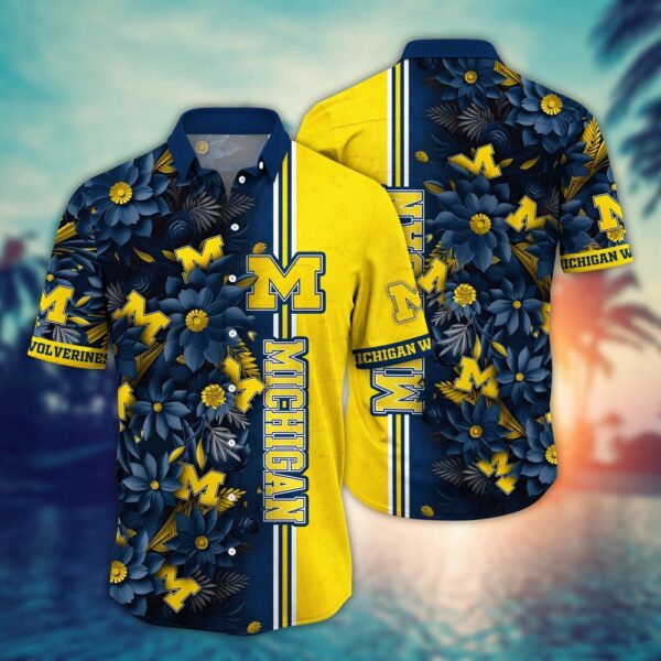 NCAA Michigan Wolverines Hawaiian Shirt Paradise Found For Fans