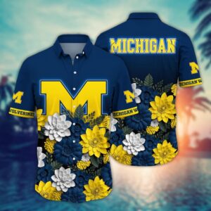 NCAA Michigan Wolverines Hawaiian Shirt…