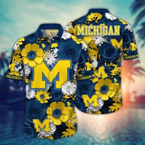 NCAA Michigan Wolverines Hawaiian Shirt…