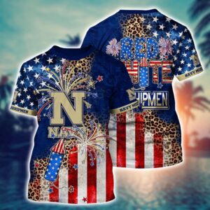 NCAA Navy Midshipmen 3D T-Shirt…