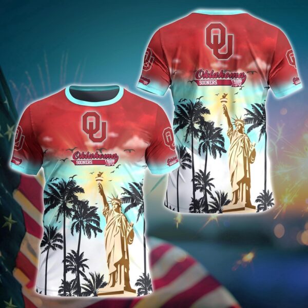 NCAA Oklahoma Sooners 3D T-Shirt Tee Parade For Fans