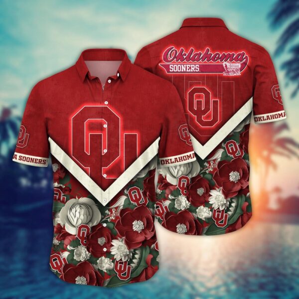 NCAA Oklahoma Sooners Hawaiian Shirt Tropic Twist For Fans