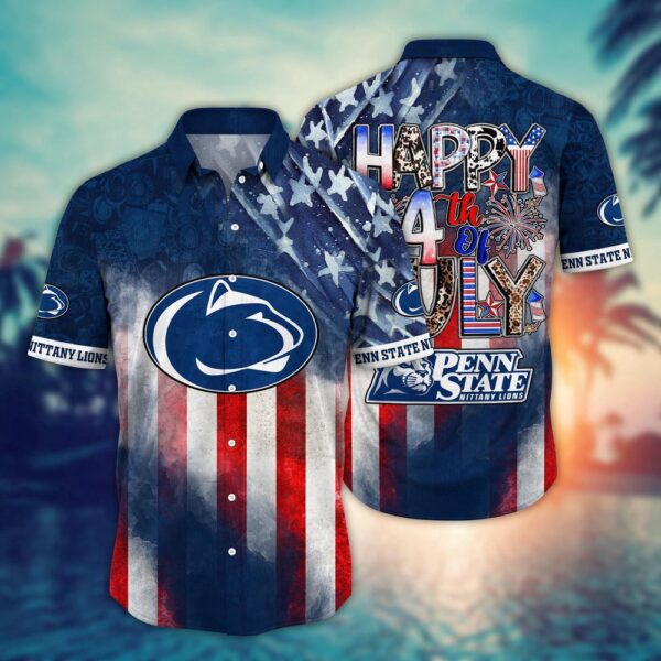 NCAA Penn State Nittany Lions Hawaiian Shirt Breeze Through NCAA Gift For Fans