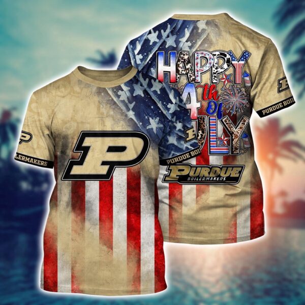 NCAA Purdue Boilermakers 3D T-Shirt Athletic Trends For Fans