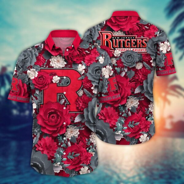 NCAA Rutgers Scarlet Knights Hawaiian Shirt Champion Elegance For Fans