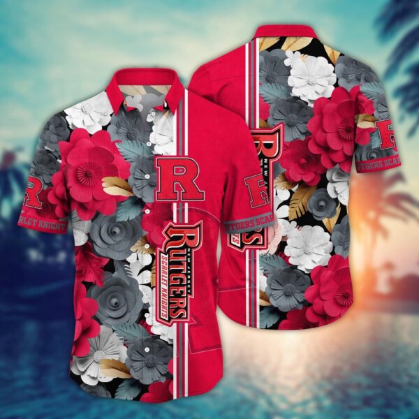 NCAA Rutgers Scarlet Knights Hawaiian Shirt Champion’s Paradise For Sports Fans