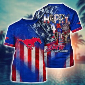 NCAA SMU Mustangs 3D T-Shirt…