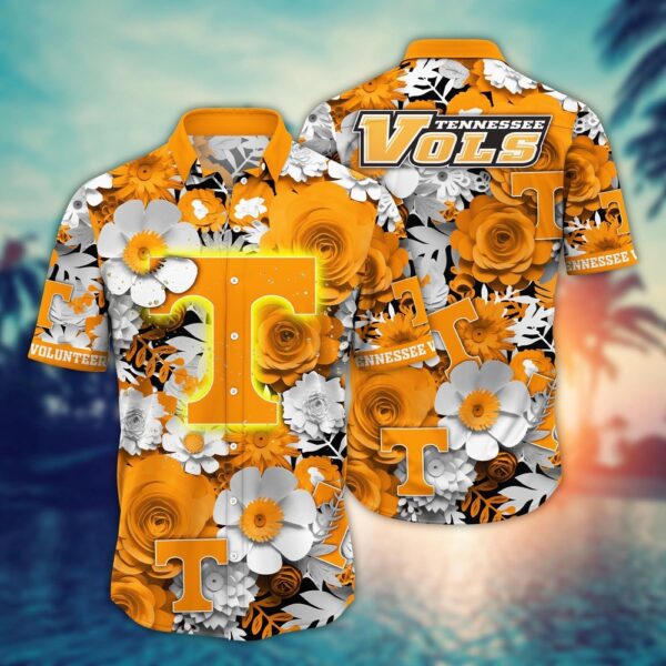 NCAA Tennessee Volunteers Hawaiian Shirt Tropic Tunes For Fans