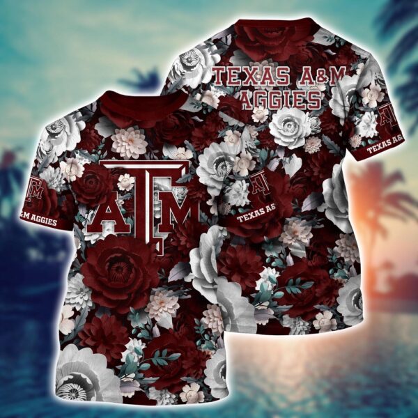 NCAA Texas A&ampM Aggies 3D T-Shirt Trendsetting Threads Fashion For Sports Fans