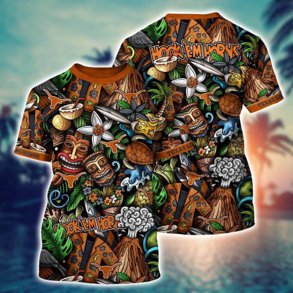 NCAA Texas Longhorns 3D T-Shirt Fashion Forward Vibes For Fans