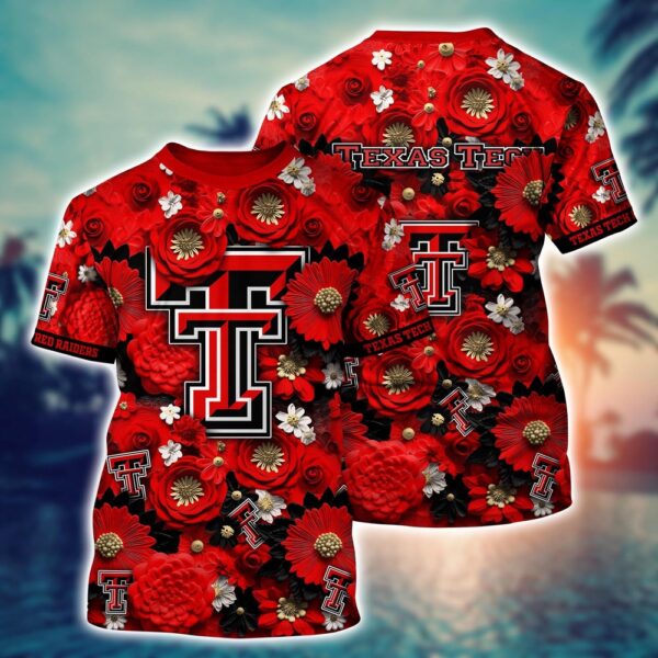 NCAA Texas Tech Red Raiders 3D T-Shirt Euphoria in Every Stitch For Sports Fans