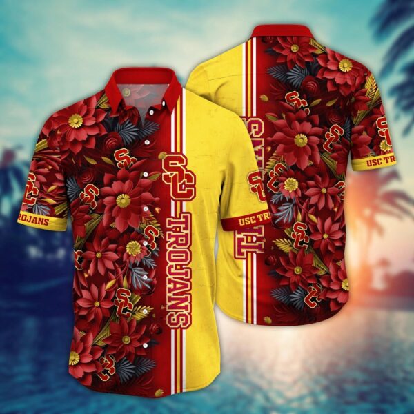 NCAA USC Trojans Hawaiian Shirt Fan Frenzy Aloha Fiesta For Fans