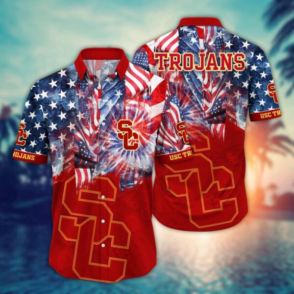 NCAA USC Trojans Hawaiian Shirt Sideline Bloom Gift For Fans