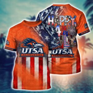 NCAA UTSA Roadrunners 3D T-Shirt…