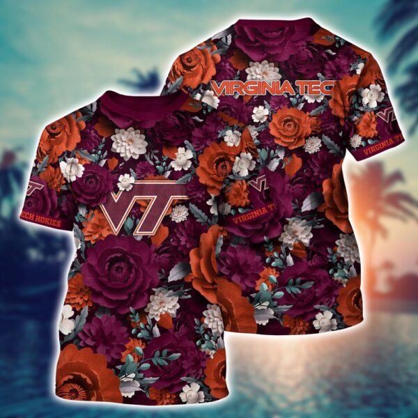 NCAA Virginia Tech Hokies 3D T-Shirt Chic Vibes in Threads For Sports Fans