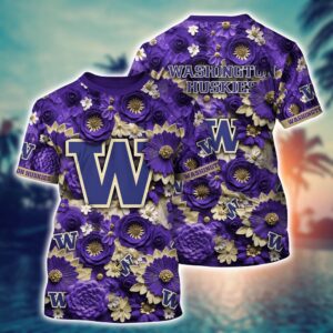 NCAA Washington Huskies 3D T-Shirt…