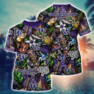 NCAA Washington Huskies 3D T-Shirt…