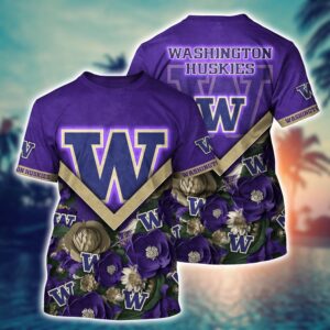 NCAA Washington Huskies 3D T-Shirt…