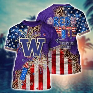 NCAA Washington Huskies 3D T-Shirt…