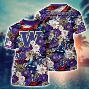 NCAA Washington Huskies 3D T-Shirt…