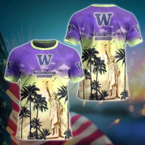 NCAA Washington Huskies 3D T-Shirt…