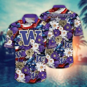 NCAA Washington Huskies Hawaiian Shirt…