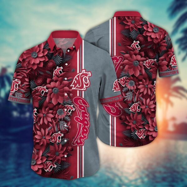 NCAA Washington State Cougars Hawaiian Shirt Fan Frenzy Aloha Fiesta For Fans