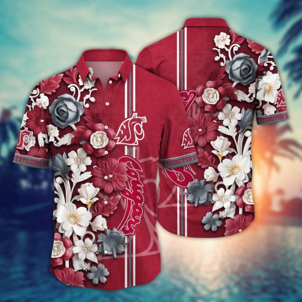 NCAA Washington State Cougars Hawaiian Shirt Fusion Delight For Sports Fans