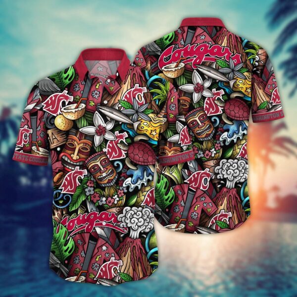 NCAA Washington State Cougars Hawaiian Shirt Goal Line Glory Gift For Fans