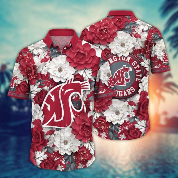 NCAA Washington State Cougars Hawaiian Shirt Spectacular Aloha Symphony For Fans